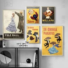 

Abstract Retro Christmas Ball Canvas Painting Cartoon Print Posters Luke's Diner Wall Art Pictures for Kitchen Restaurant Decor