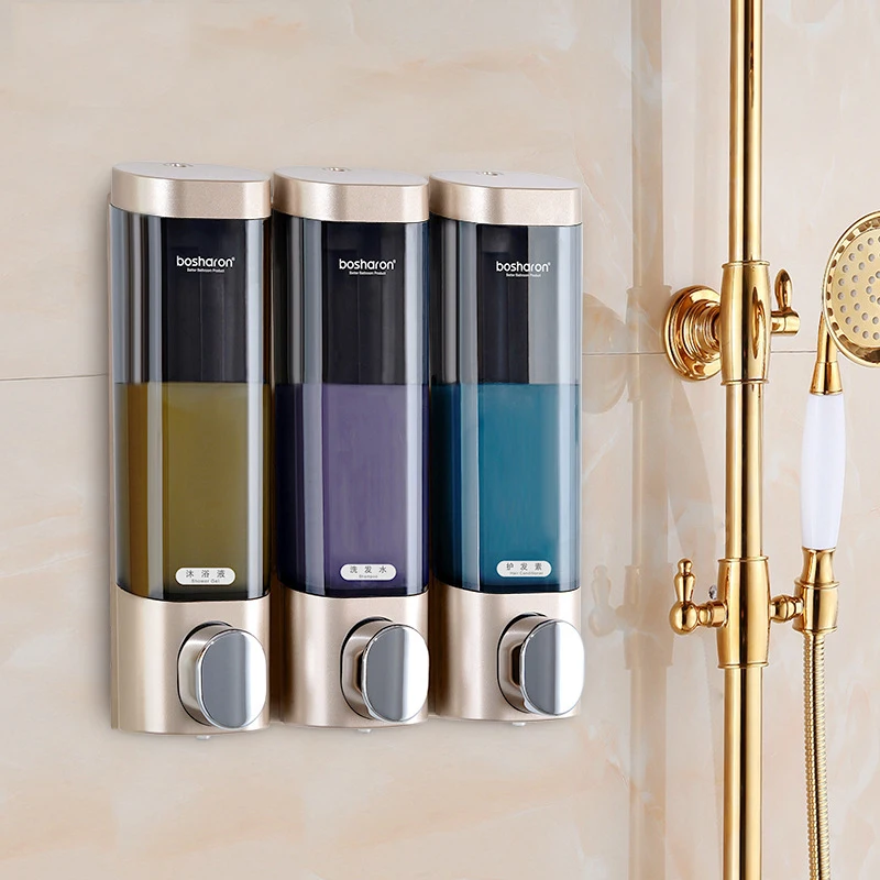 

Настенные диспенсеры для жидкого мыла, диспенсер для шампуня в ванную комнату, для душа, мытья тела, Кухонный Контейнер для ручной Sanatizer