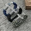 Thor Hammer Mjolnir Runes Teiwaz Algiz Amulet Jewelry Norse Viking Accessories Paracord Rope Bracelets For Men Women Bangles 2