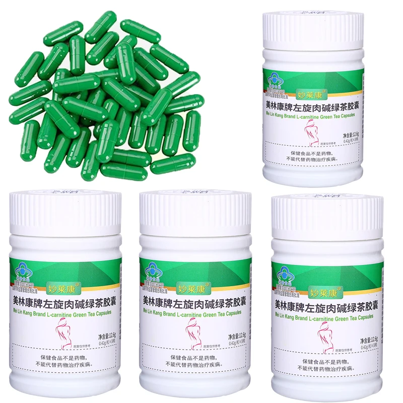 

L-carnitine Capsules Body Supplement for Man and Women Healthy Care Product 30Pills Green Tea Extract