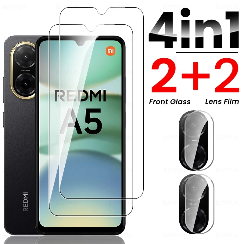8-in-1 9H Tempered Glass Screen Protector and Camera Glass Film Set