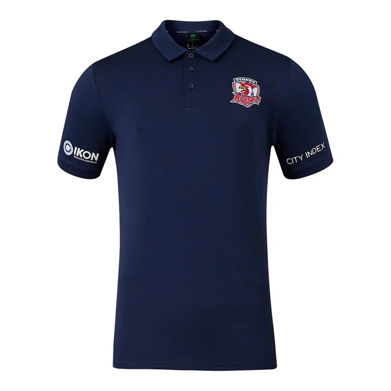 thumbnail image 1 of Polo de punto para hombre Sydney Rooster Castor 2024 con múltiples estilos retro de alta calidad, 1 of 4