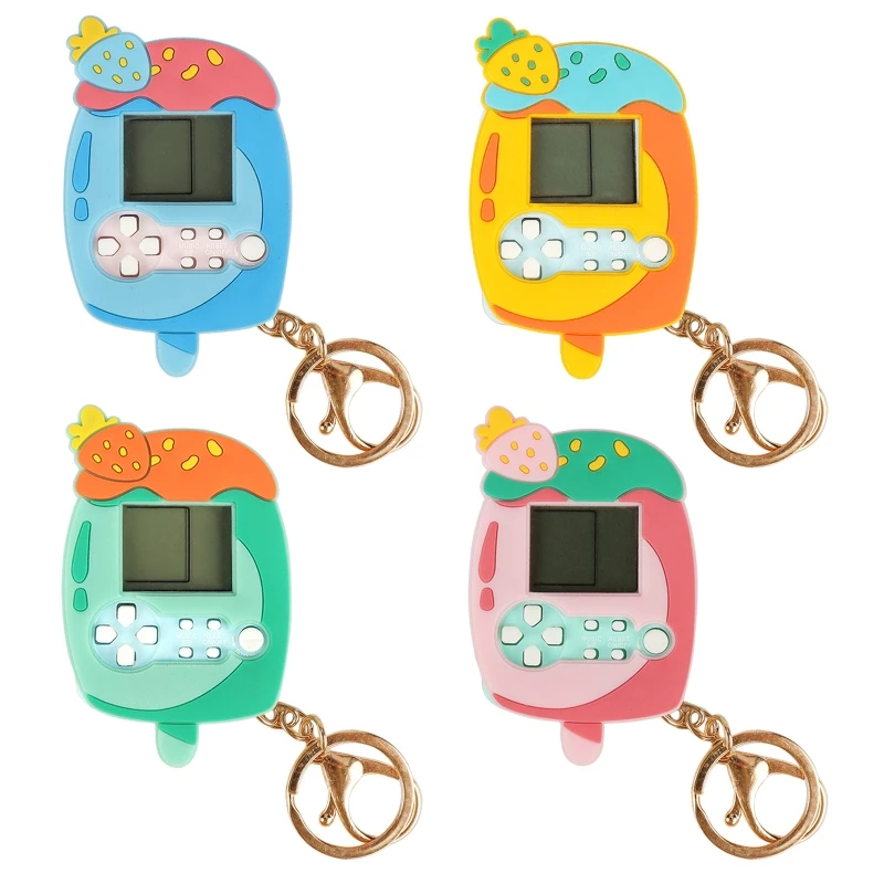 Fidget Keychian 전기 핸드 헬드 게임 콘솔, 비디오 게임 핸들 성인 선물