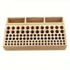 98 Holes Wooden Tool Organizer Box Leather Craft Tool Wood Holder Rack Drill Bits Organizer Tools Organizer Storage 3