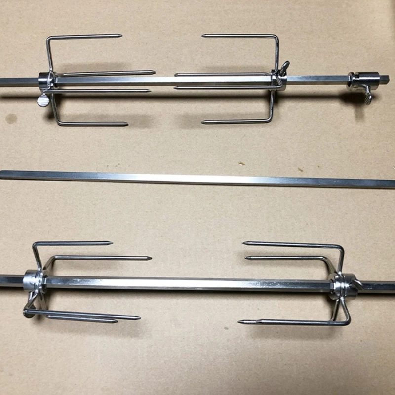 Stainless Steel Barbecue Forks 4 PCS Safe to Use Rotisserie Forks Perfect for Grilling Picnics Outdoor Activities
