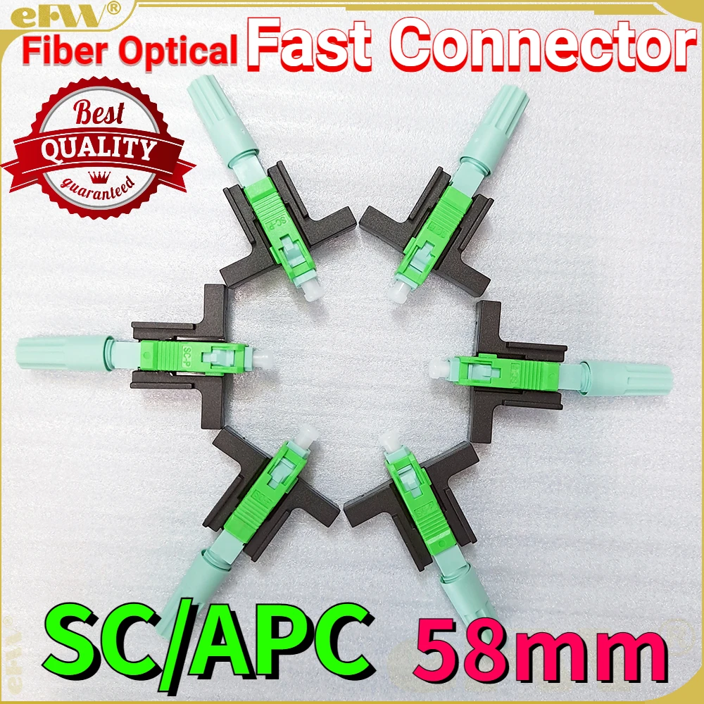 

High Quality 58MM SC APC SM Single-Mode Optical Connector FTTH Tool Cold Connector Tool Fiber Fast Connnector