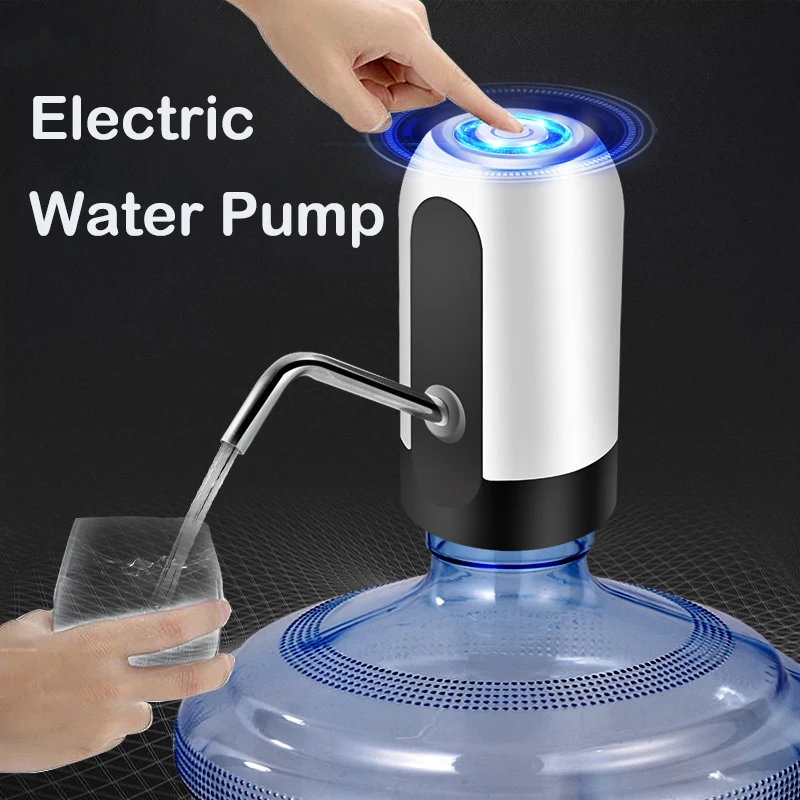 Tanie Electric Water Bottle Pump USB Rechargeable Automatic Water Dispenser Pump sklep