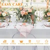 10 Pack White Table Cloth Rectangle Tablecloths 60X102 Inch,Polyester Table Cloth for 6 Foot Rectangle 4