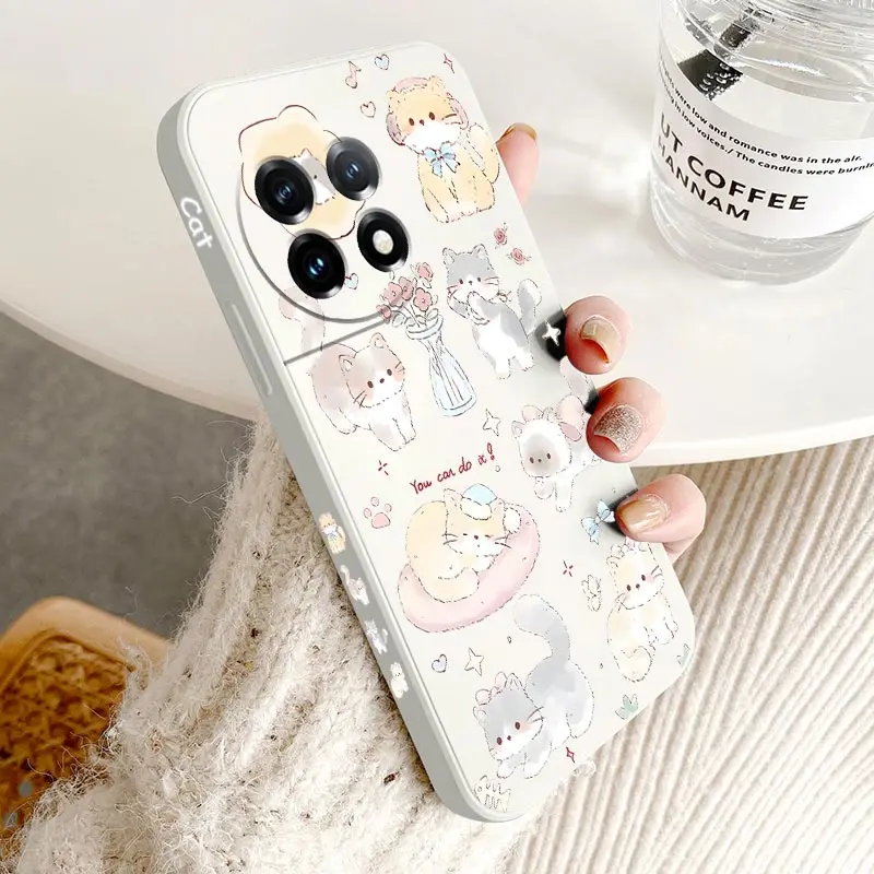 Adorable Cute Cat Silicone Phone Case Cover