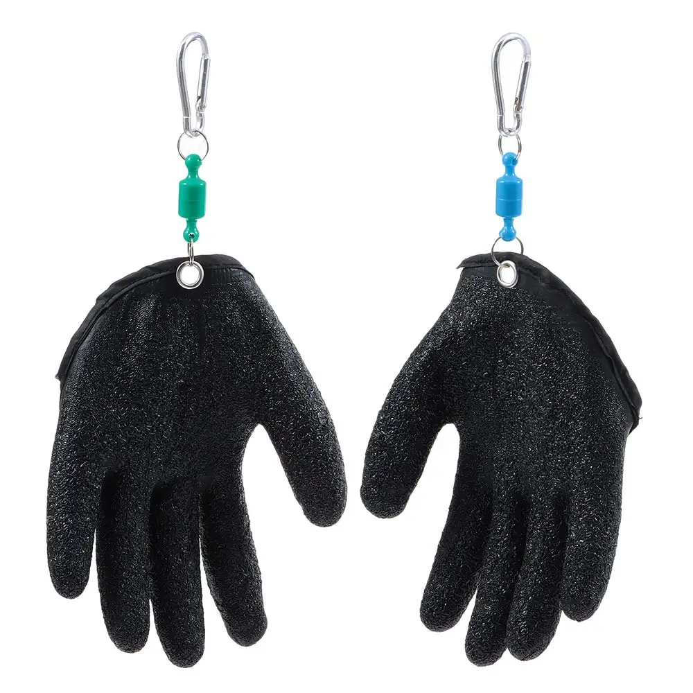 Description Picture 5 of item1pc Left Or Right Professional Catch Fish Latex Hunting Gloves Fishing Glove Antiskid Protect Hand Puncture Scrapes Fisherman
