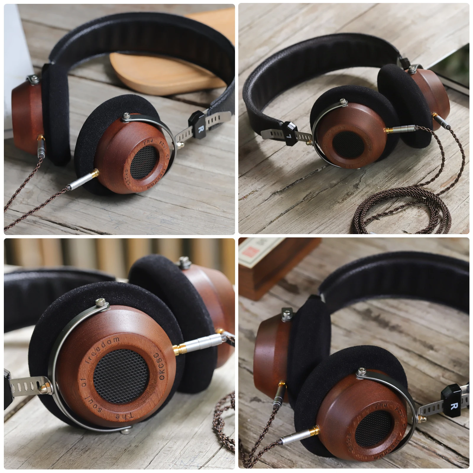 OKCSC M1 Pro Wooden HiFi Headphones thumbnail 18