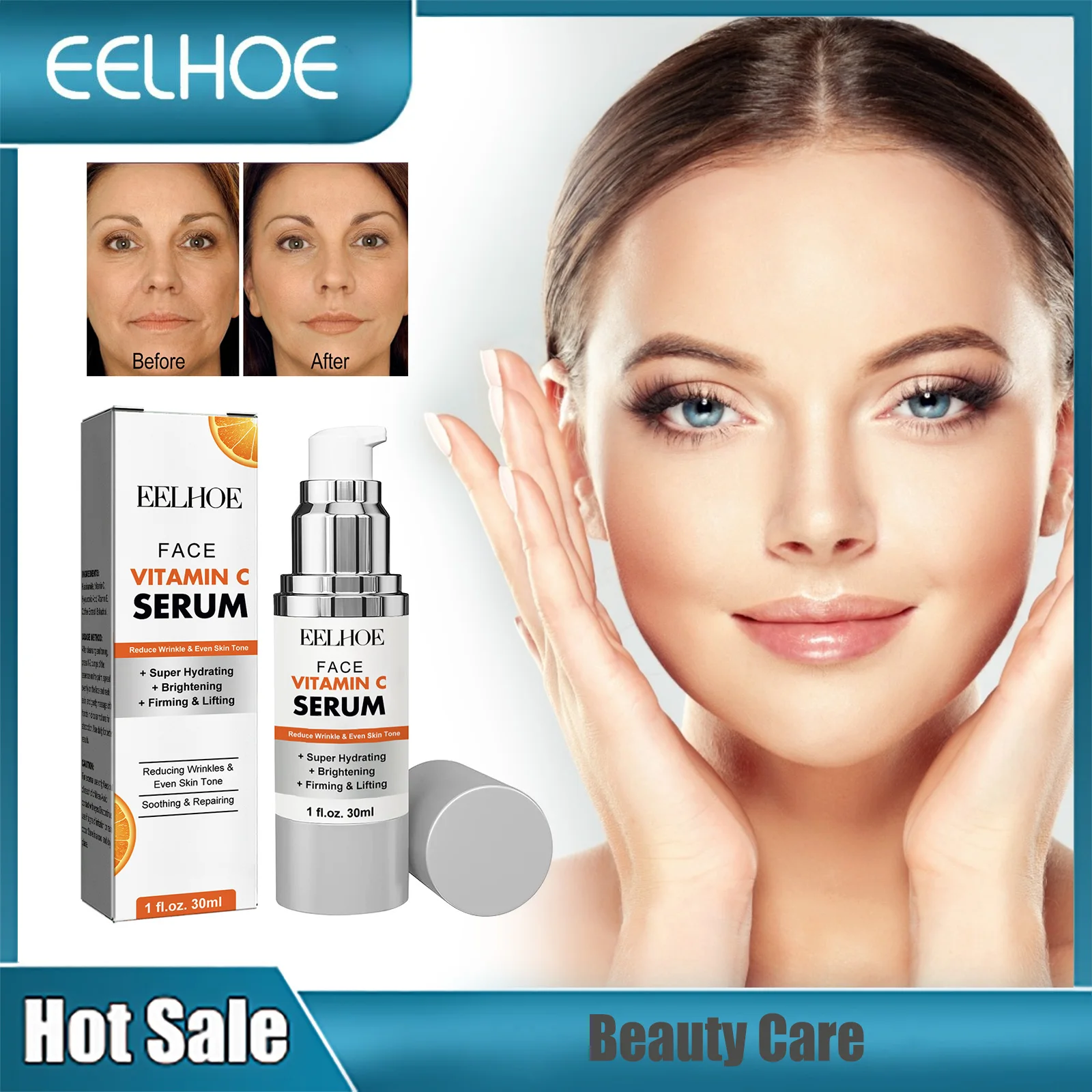 

EELHOE Anti-Aging Serum Deep Moisturizing Facial Firming Skin Care Anti Wrinkle Whitening Brighten Face Essence Fade Fine Lines