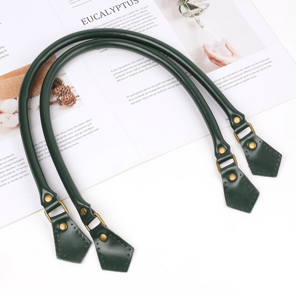 2pcs 60cm Leather Purses Straps Handles Shoulder Bag Replacement for Women Underarm Bags Wallet Handbag DIY Handmade Accessories