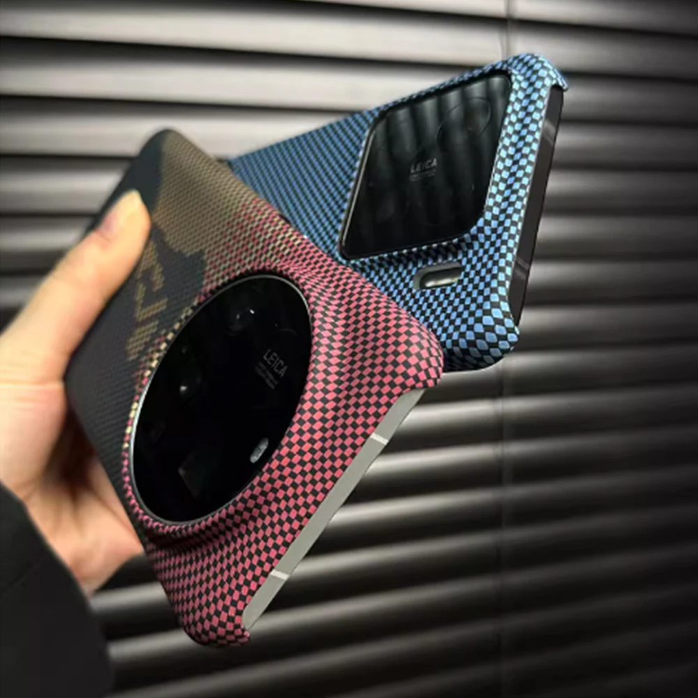 Luxury Slim Carbon Fibre Pattern Shockproof Matte Phone Case