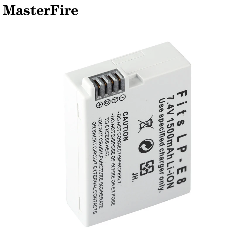 

LP-E8 LP E8 1500mah 7.4V Camera Battery for Canon EOS Rebel T4i Rebel T3i Rebel T2i Kiss X6i Kiss X5 Kiss X4 600D 550D Batteries