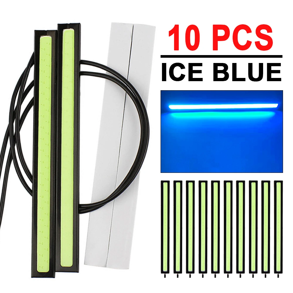 ตัวเลือกสินค้า ไฟ LED COB DRL 17 ซม. สีขาว แผงอลูมิเนียม สำหรับรถยนต์