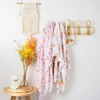 HappyFlute 120*110CM Random Digital Print Bamboo Cotton 2Layer Super Soft Muslin Swaddle High Quality Newborn Baby Bath Wrap 1
