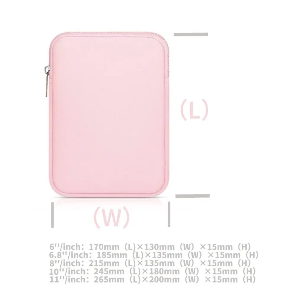 Colorful Wear-Resistant Lightweight E-Reader Sleeve Carrying Case