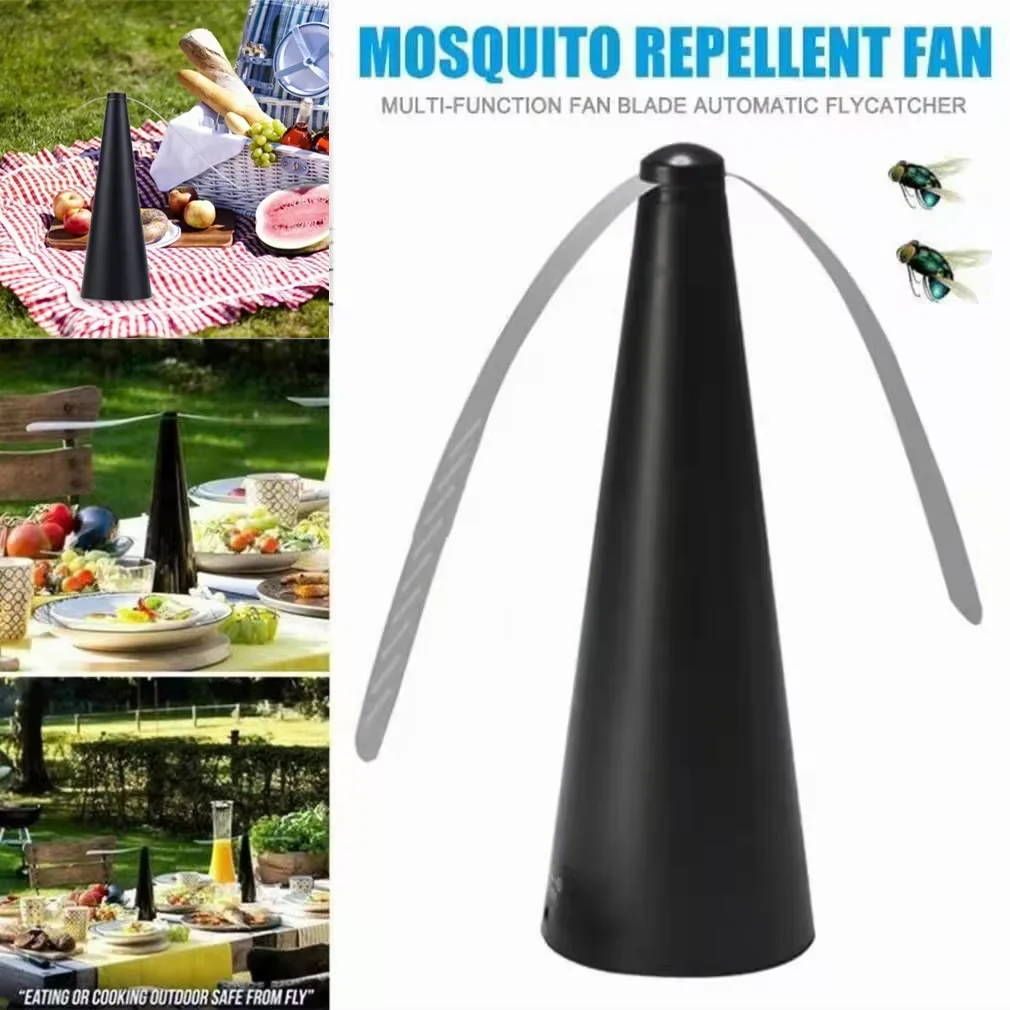 Automatic Mosquito Repellent Fan Fly Mosquito Repeller Fan Battery Powered Portable Pest Control for Home Outdoor Picnic