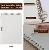 9 x 12 inches, 60 sheets (98 lb/160 g/m²) heavy-duty drawing paper, spiral-bound hardcover sketchbook on top 5