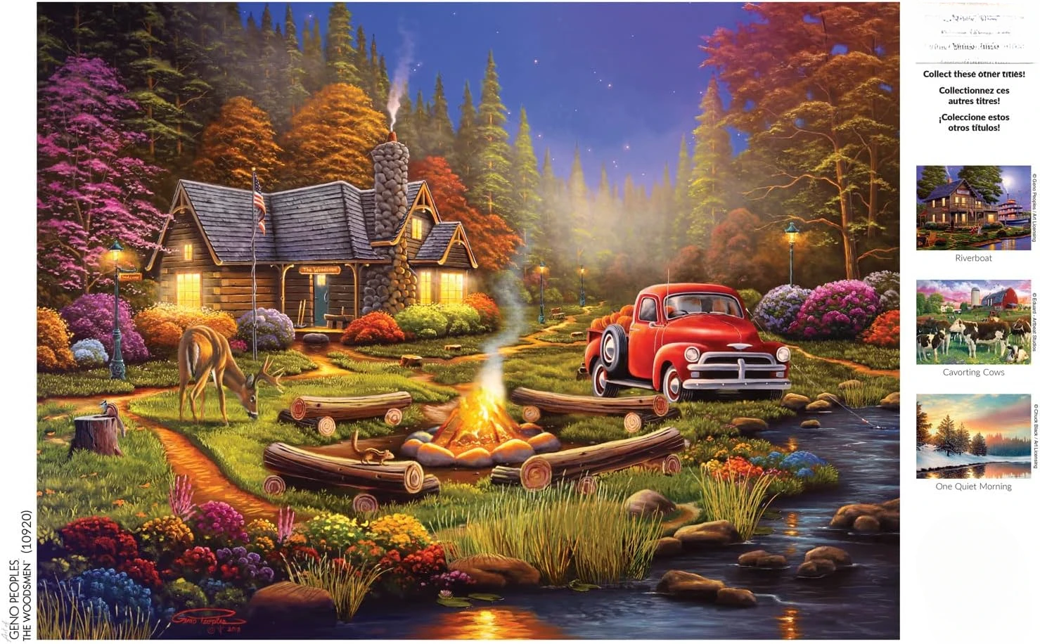 The Woodsmen Adult Paper Puzzles 1000/500/300 Pieces Jigsaw Puzzles for Gameroom Bedroom Livingroom Party Birthday Gift