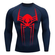  Compression Shirt Men's Long Sleeve T-Shirt Sun Protection Second Skin Breathable Quick Dry Rashgarda Tops Sports Man 2099 Tees 