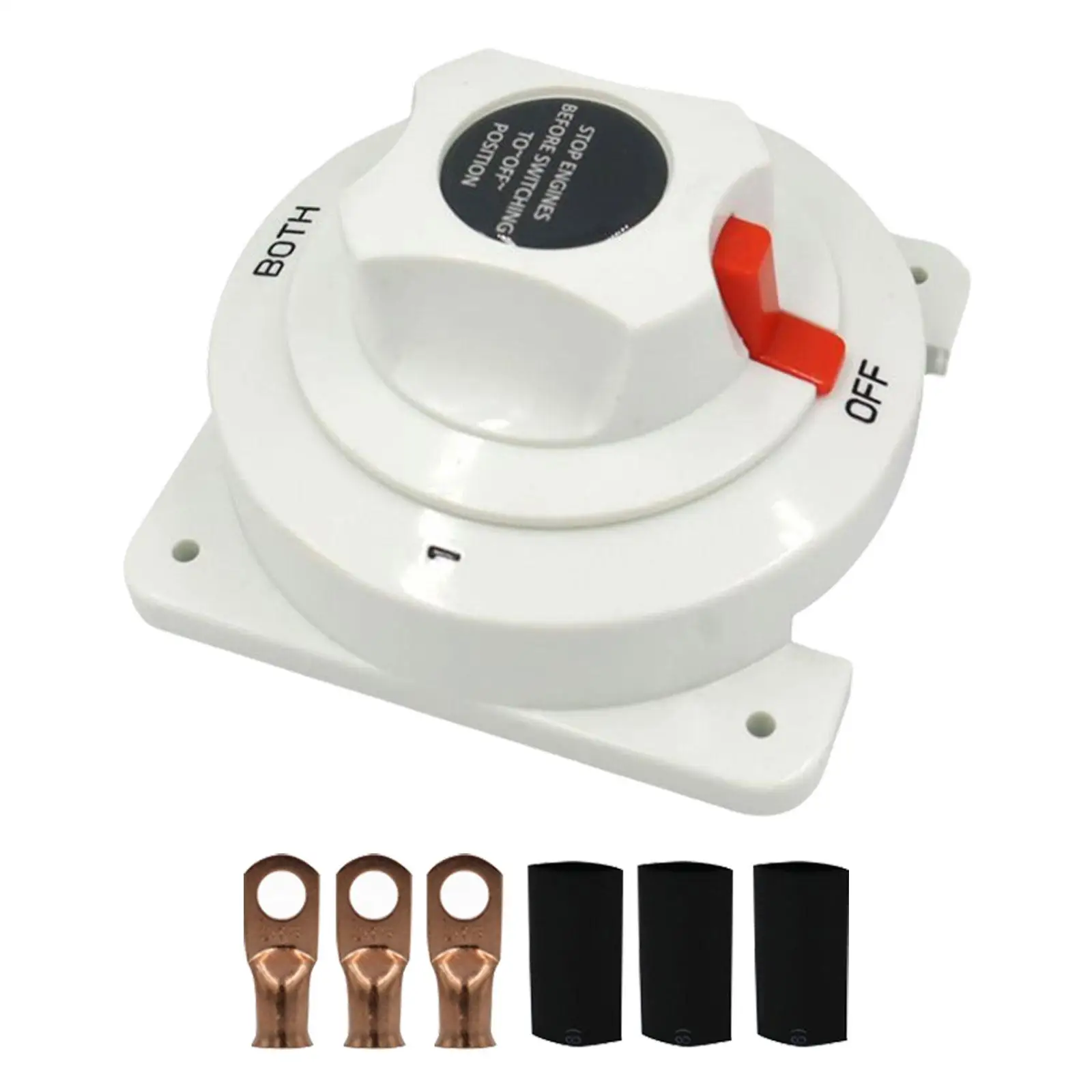 Marine DC Battery Selector Switch 1 2 Both Off 6-32V System 300 Amp Max High Power Disconnect Switch for Boat Battery Isolator