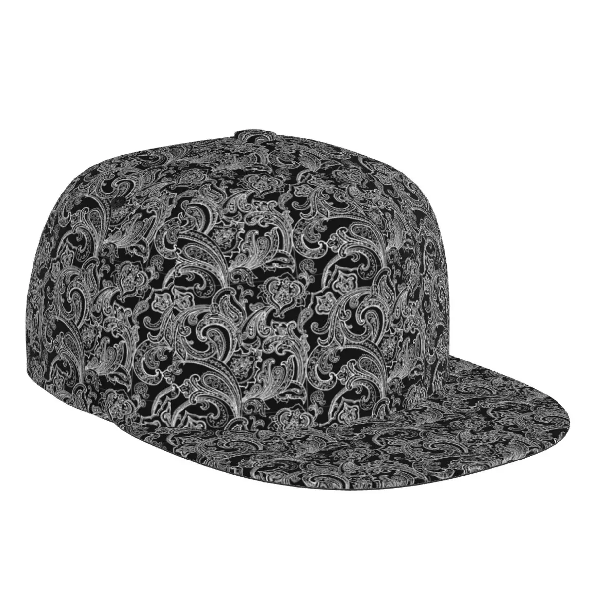 

Paisley Black 3D Print Baseball Cap Casual Sun Hat Elegant Ethnic Style Fashion Stage Hip Hop Women Men