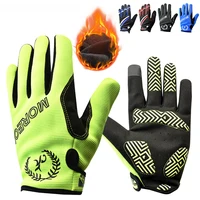 Winter Full Finger Cycling Gloves Warm Fleece Bicycle Road Mountain Bike MTB Sports Touch Screen Gel Gloves for Women Men 1