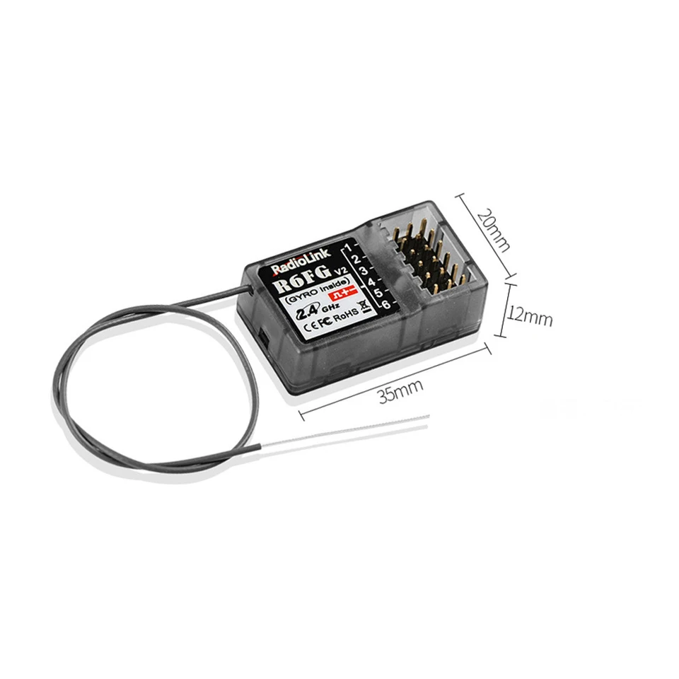 RadioLink 2.4G R4FGM R6F R6FG R7FG Gyro Receiver 4CH 6CH 7CH For Transmitter Remote Controller Rc Car Boat Vehicle Model Parts I.93507421