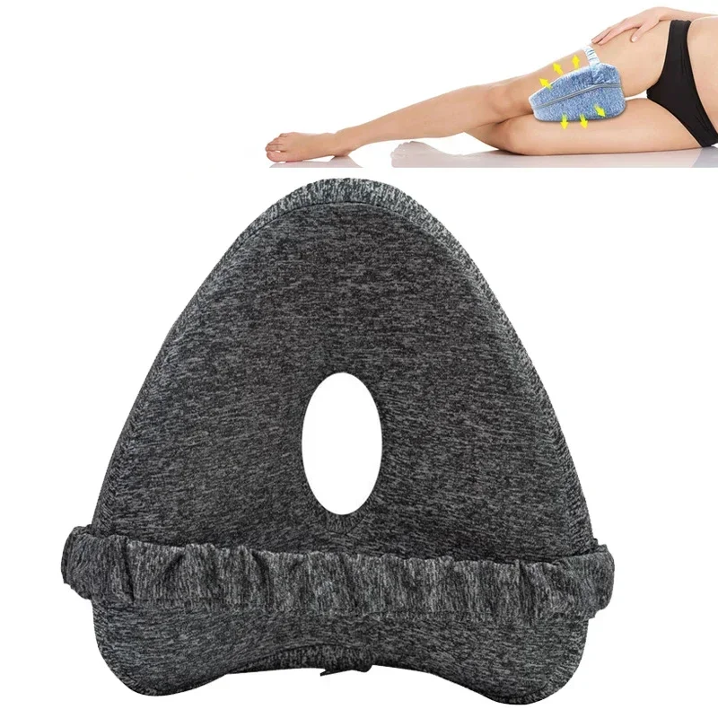 Leg Pillow Memory Foam Pillow Leg Pillow Ergonomic Side Sleeping Pillows Memory Foam Knee Pillow With Strap for Side Sleeper Leg Support Cushion 1pc