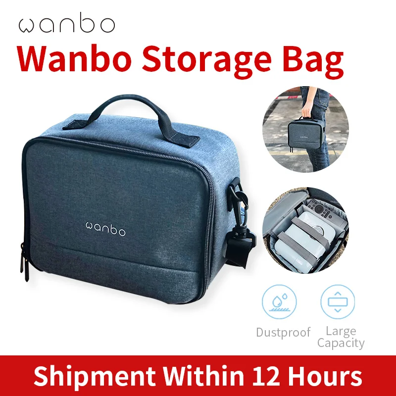 PortableProjectorStorageBagforWanboT2MaxX1WaterproofT2ProjectionBagLargeCapacity