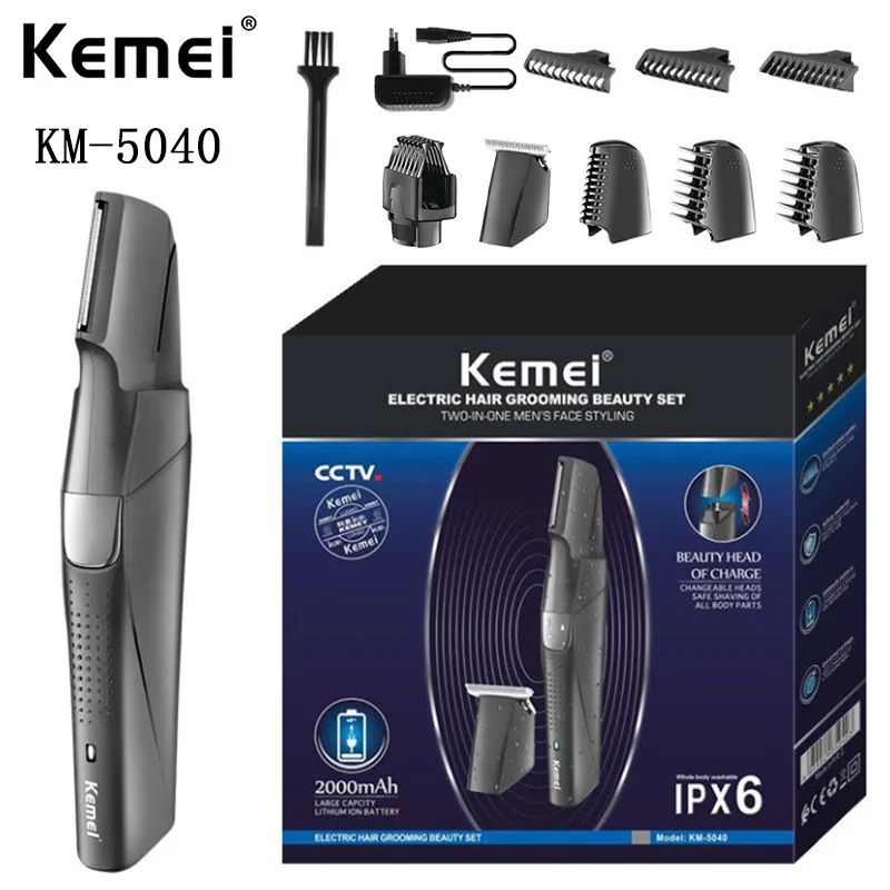 

Kemei Km-5040 Two In One Luxury Electric Mini Stainless Steel Head Electric Lady Shaver