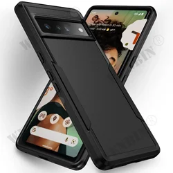 Heavy Duty Slim Armor Shockproof Protector Case - Premium Anti - Drop Rugged Cover - Google Pixel 9ProXL (Black)