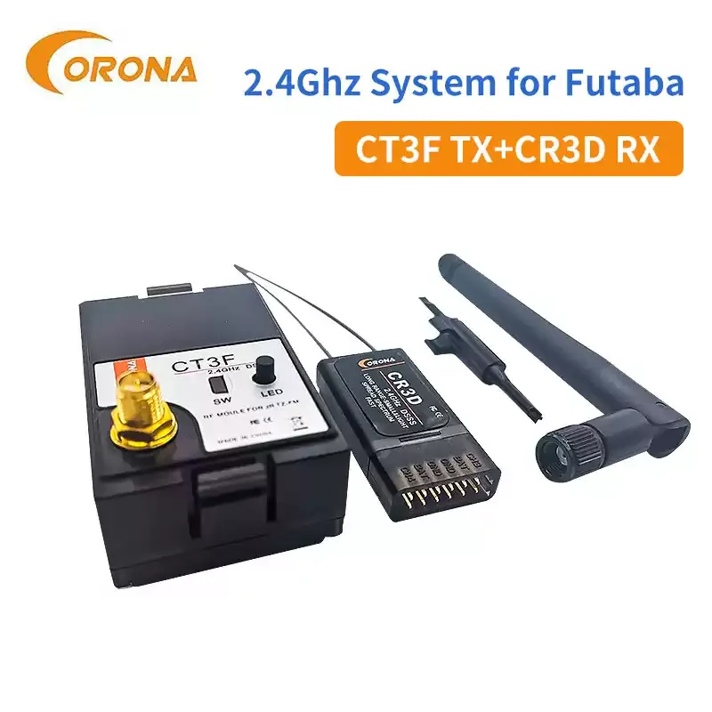 Module RF Corona CT3F 2.4GHz + Récepteur CR3D pour Futaba 3PM 3PK