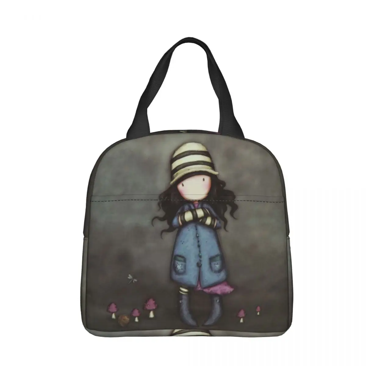 Santoro Gorjuss Doll Insulated Lunch Bags Borsa Termica Lunch Container Art Cute Cartoon Large Tote Lunch Box Women Work Outdoor