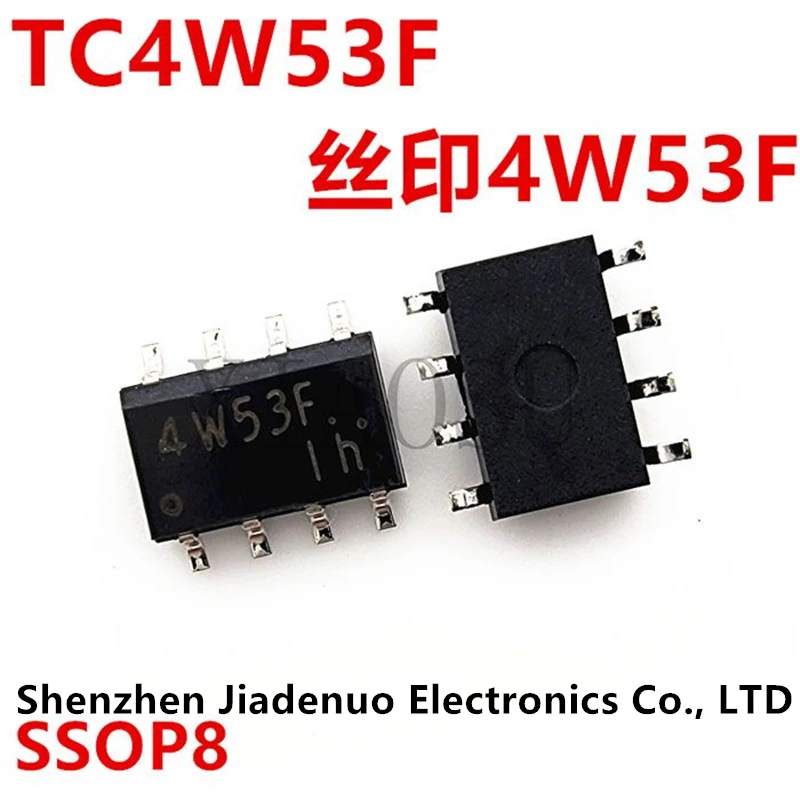 

(10 шт.) 100% новый патч TC4W53F SOP-8 Silkscreen 4W53F логический чип IC чипсет