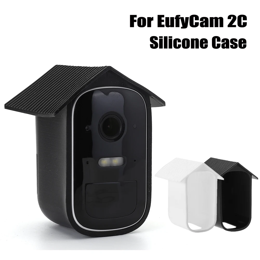 Custodia in Silicone impermeabile custodia protettiva per telecamera di sicurezza per esterni pelle antigraffio resistente ai raggi UV per EufyCam 2C