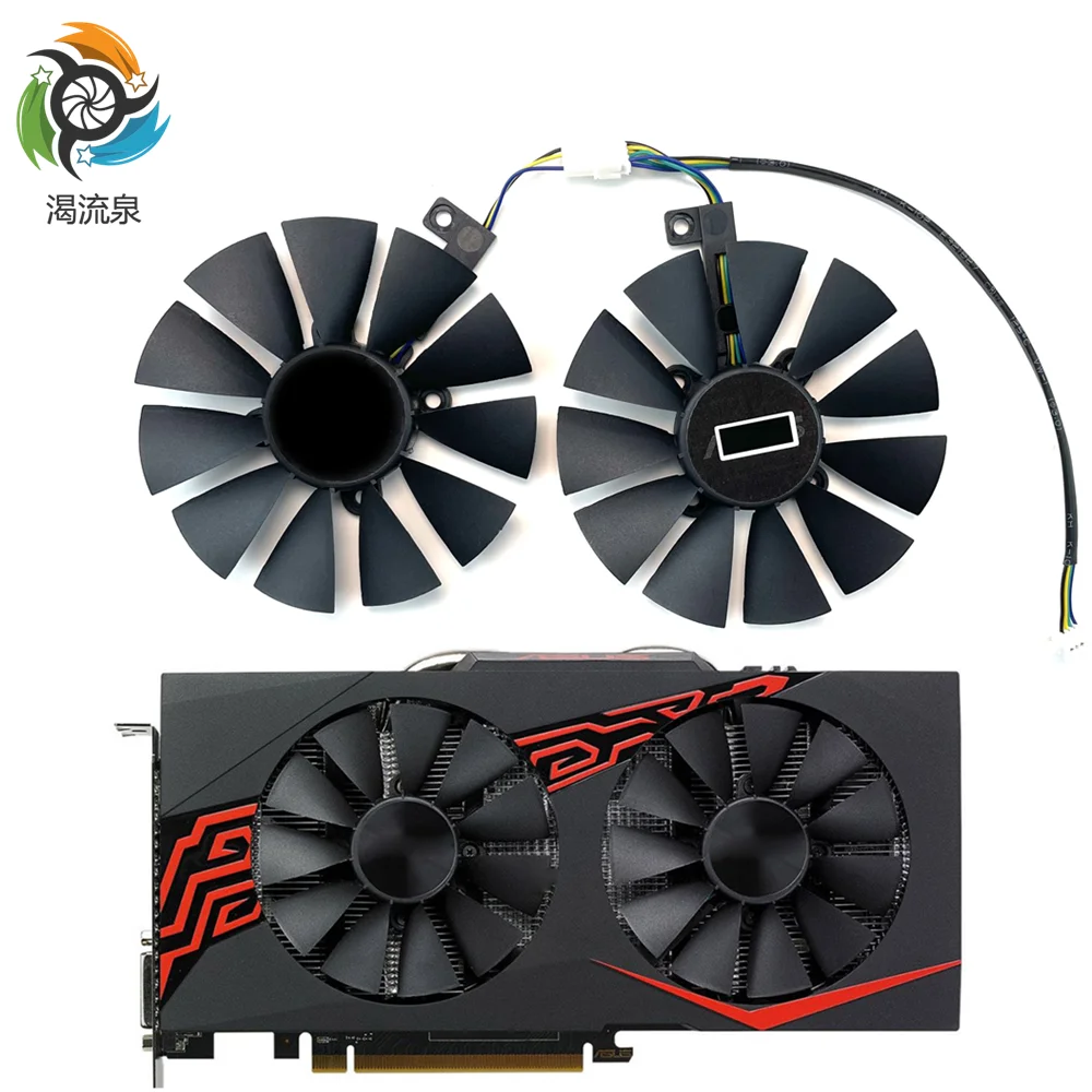 

88mm FDC10U12S9-C RX580 RX570 RX470 4Pin Cooler Fan For AREZ ASUS Radeon RX 470 570 580 EXPEDITION OC Graphics Card Cooling Fan