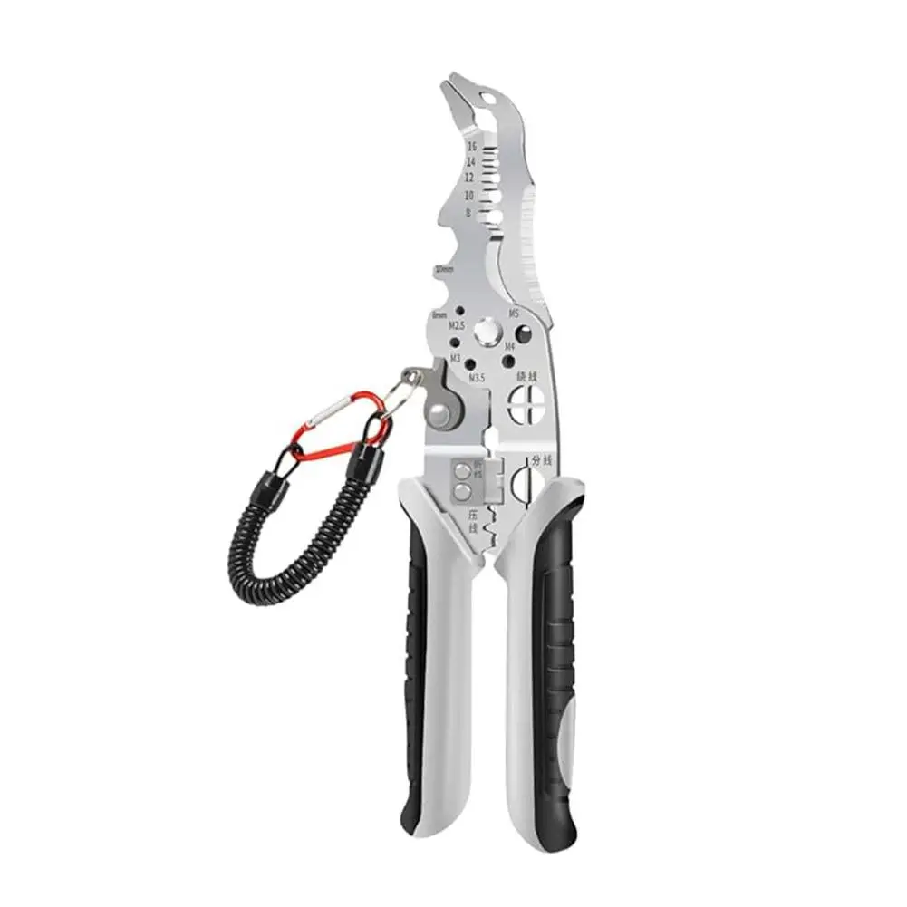 Description Picture 2 of itemElbow Wire Stripper Decrustation Pliers Multi Tool Ire Stripper Electric Cable Stripper Cutter Multifunctional Wire Repair Tool