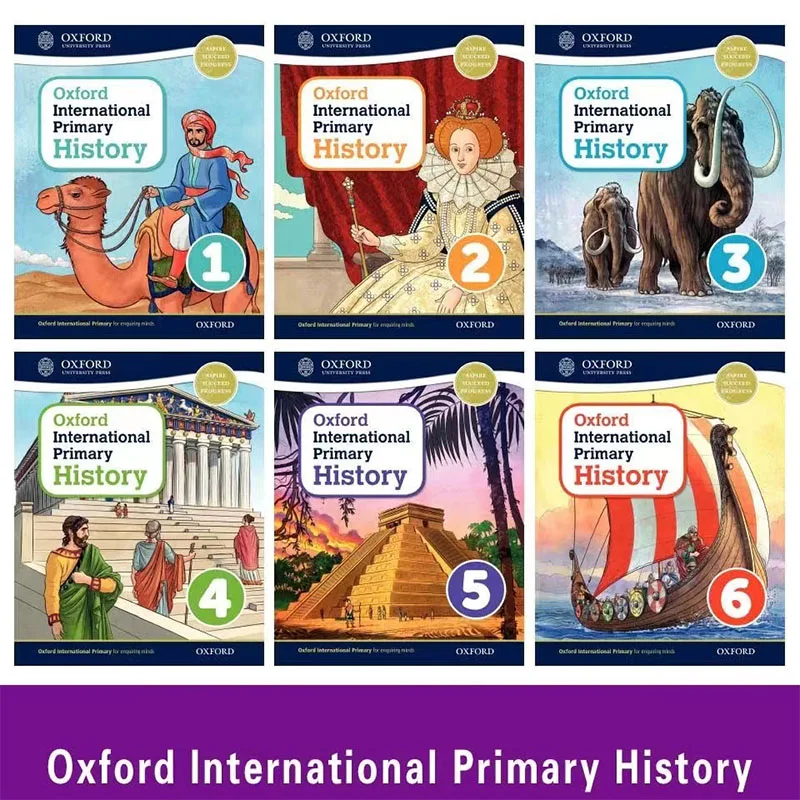 

3books 123/456 English Oxford International Primary History Textbook Student Book Young Learners Children Learning