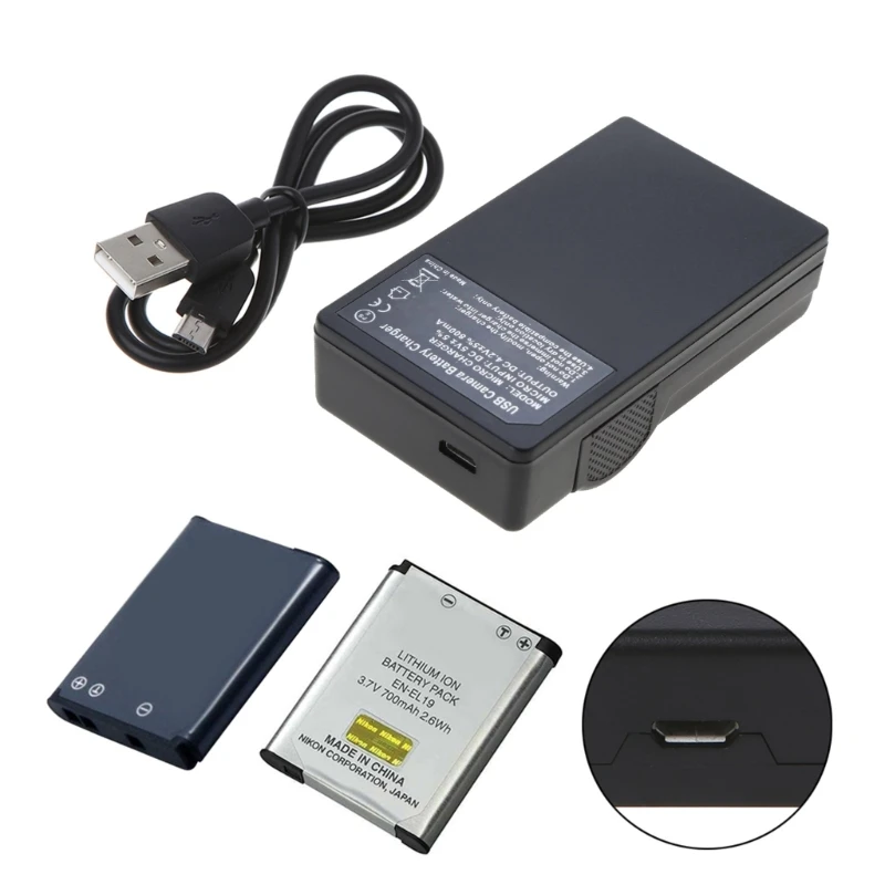NIKON COOLPIX S3100 / S3200 / S3000 / S3300 USB CAMERA BATTERY CHARGER