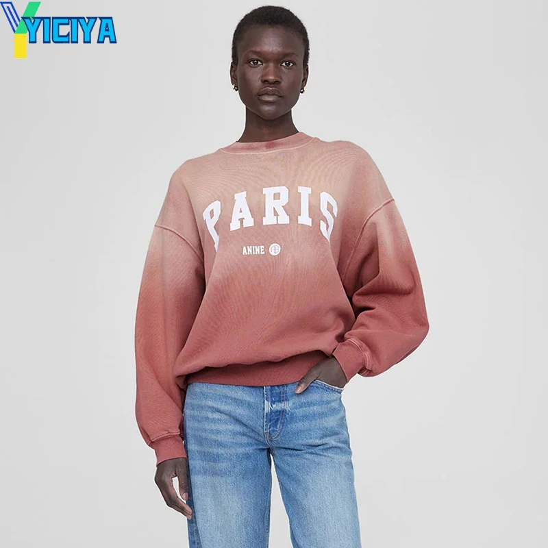 

YICIYA Hoodie AB Brand Classic Letter printing Sweatshirt women clothing Winter Hoodies Long Sleeves Sweater y2k HOOD 2023 top