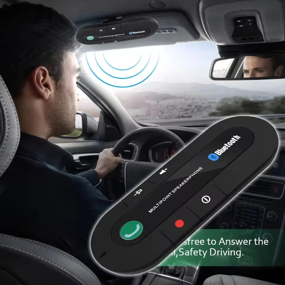 Wireless Bluetooth Car Kit Handsfree Telephone Stereo MP3 Player
