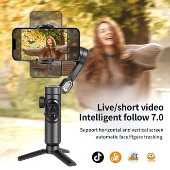 AOCHUAN 3-Axis Handheld Gimbal Stabilizer SmartXE for Smartphone for iPhone Android AI Face Tracking TikTok Vlog 3