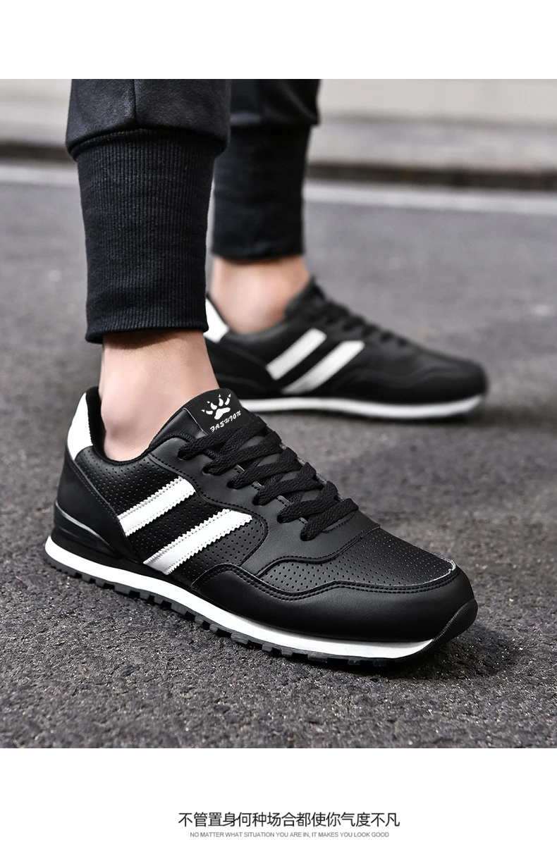 NEUE Laufschuhe Leder Marathon Männer Sport Wandern Atmungsaktive Leichte Herren Bequeme Sportliche Rutschfeste Casual Turnschuhe – Detail 27