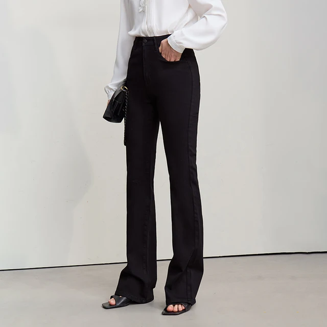 Amii Flared Jeans Autumn 2026 New Commuter Style Casual Versatile Women's Pants Solid Color Denim Trousers For Women 12621032 5