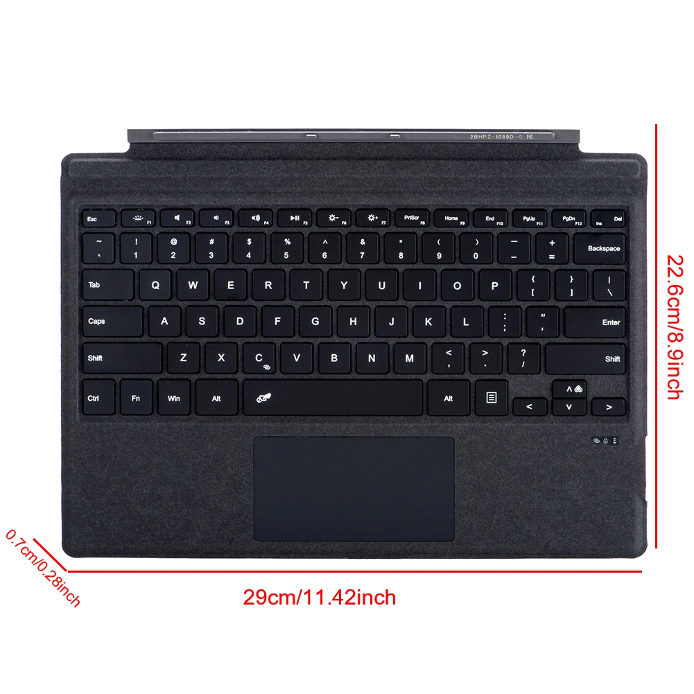 7 Colors Backlit Magnetic Keyboard Wireless Key board Bluetooth Keyboards For Microsoft Surface Pro 3/4/5/6/7Plus Windows System