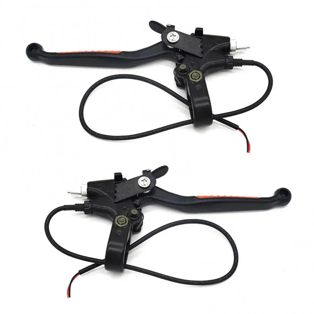 1 Pair Electric Bicycle Brake Levers Aluminum Alloy Mountain Bike Brake Handles Electric Bicycle Scooter Accessories