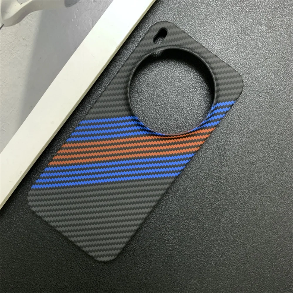 Luxury Slim Carbon Fiber Texture Frameless Phone Case with Heat Dissipation Cover